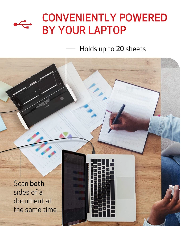 Canon imageFORMULA R10 - Portable Document Scanner, USB Powered, Duplex - Image 4 of 4