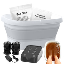Ionic Foot Bath Detox Machine,Foot Detox Foot Bath Soak Tub with 2 Arrays,80 Dis