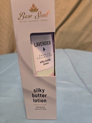 NEW Bare Soak Silky Butter Lotion Lavander 3.4oz Shea Butter Aloe Vera Vitamin E