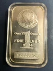 One Troy Ounce 999+ Silver Bar Made In USA