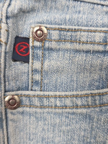 Z Cavaricci Girls Denim Jeans Beaded Painted Floral Size 8 - Picture 5 of 9