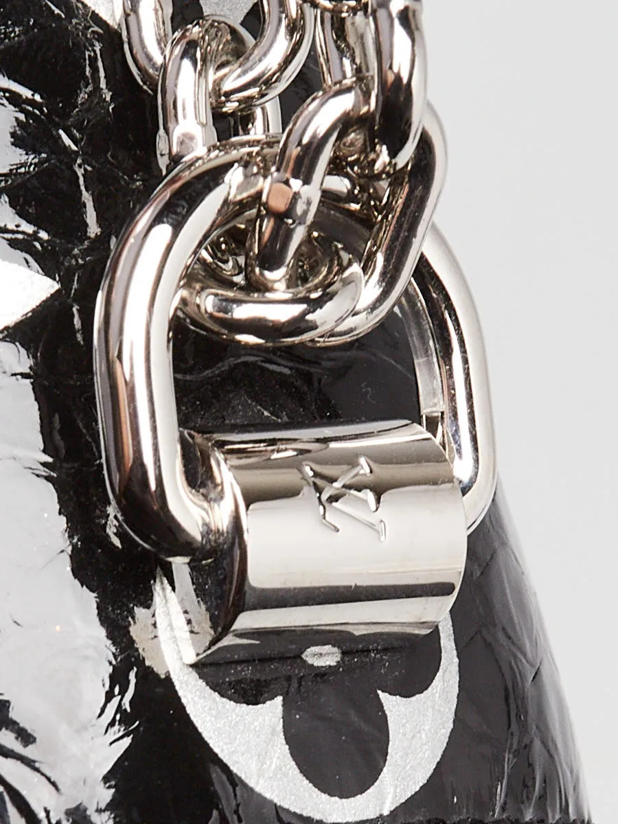 Louis Vuitton Black/Silver Monogram Python Twist … - image 6