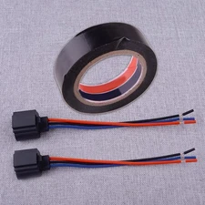 Wire Pigtail Female 9008 H13 Harness Headlight Bulb Socket Connector +Tape Hot