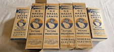 Lot of 6 Vintage GE/Mazda Lamps for Picture Projection 1000W 750W