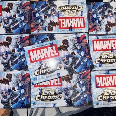  ️2025 Topps Chrome Marvel Hobby Box - Factory Sealed - 12 Packs RARE Inserts 