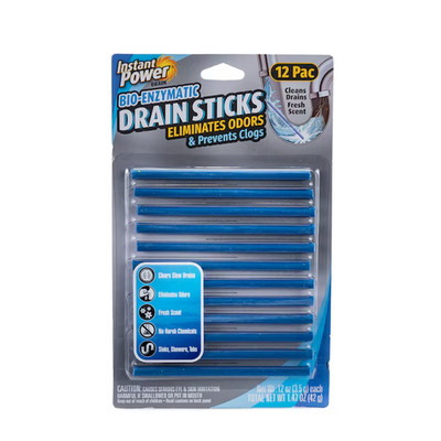 Instant Power Bio-Enzymatic Drain Sticks 12 -Pack 1 Ounce(s) Drain Cleaner  