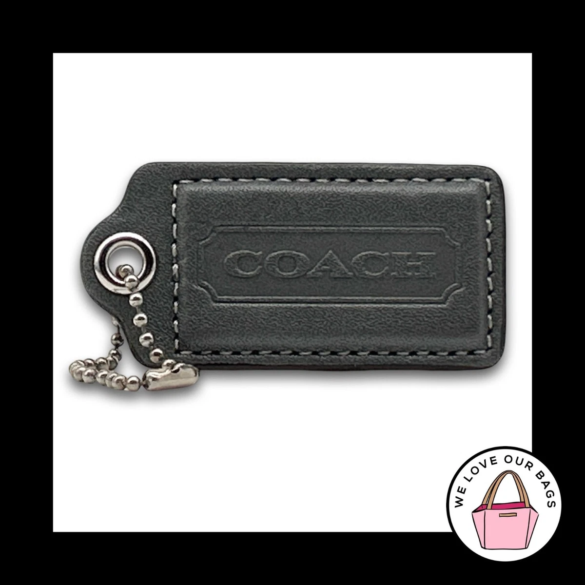 Coach Leather Letters, Numbers & Symbols Key Chains, Rings