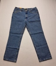 Lee Denim Jeans Mens Blue Regular Fit Straight Leg 38X30 Classic 5 Pocket Vtg