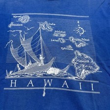Vintage Hawaii T Shirt Men’s XL Sail Boat Islands Single Stitch USA Made Casual