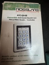 Rosslare AYC-Q64B. Anti Vandal Proximity Reader and Keypad brand new 