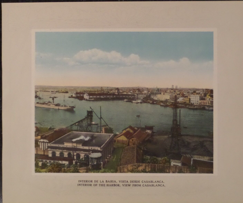 Habana Cuba Harbor View From Casablanca 1920s Original Color Print - 第 2/2 張圖片
