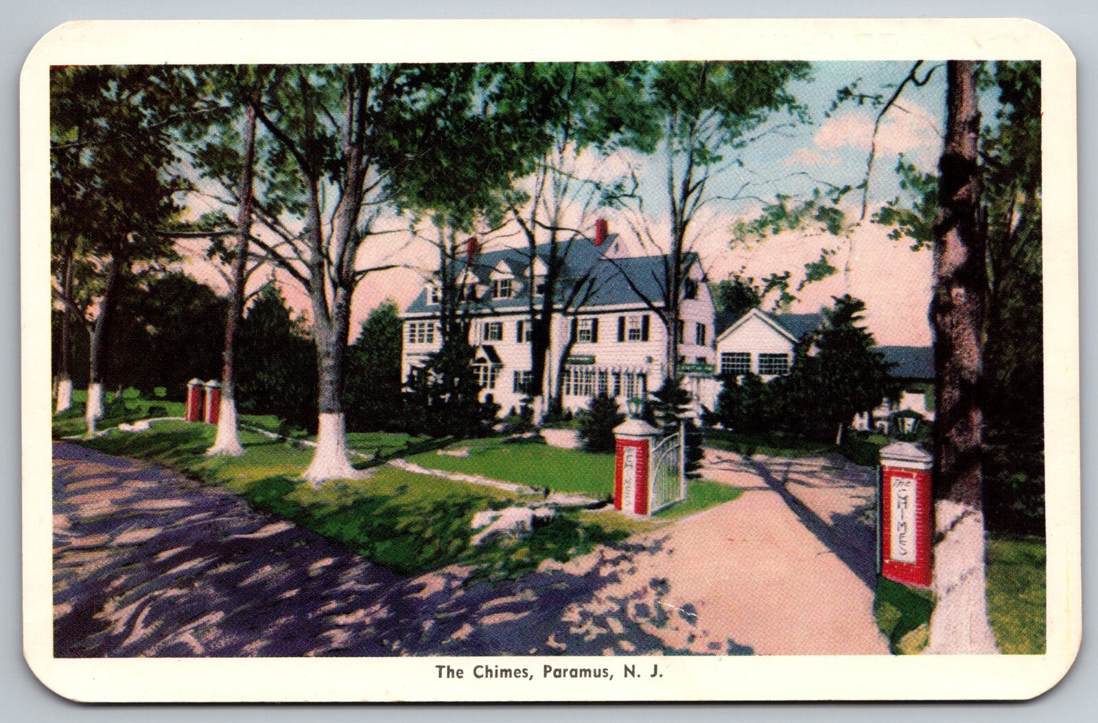 PostCard NJ The Chimes Restaurant Paramus New Jersey WB eBay