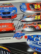NASCAR Rick Hendrix Autographed #24 Original Design Poster