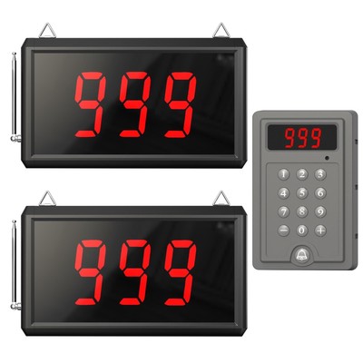 Wireless Calling System Restaurant Pager System Take A Number Display Number ...