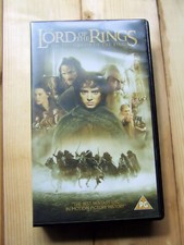 THE LORD OF THE RINGS VHS VIDEO TAPE THE FELLOWSHIP OF THE RING