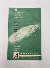 1962 American Semiconductor Corporation Silicon Diodes/Rectifiers Catalog