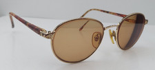 Vintage Laura Ashley Jacqueline Gold Oval Metal Sunglasses FRAMES ONLY
