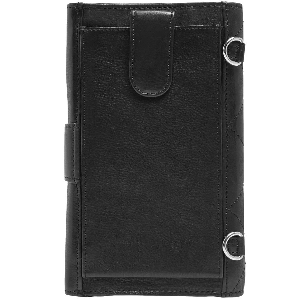 Genuine Leather Wallets For Women's Ladies Clutch Accordion Zipper RFID Blocking - Image 2 of 4
