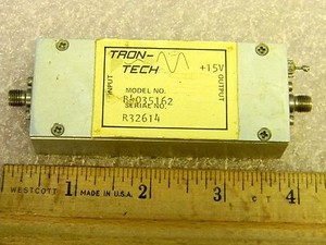 SMA RF Amplifier 200MHz-1.8GHz 35dB Gain Tron-Tech B4035162 TESTED