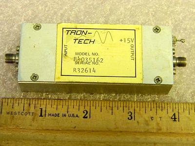 SMA RF Amplifier 200MHz-1.8GHz 35dB Gain Tron-Tech B4035162 TESTED