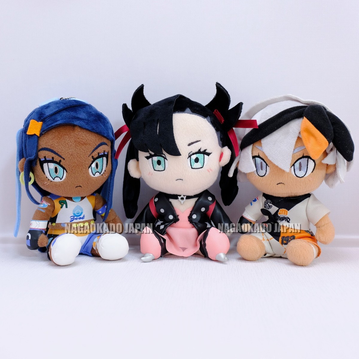 Pokemon Center Plush doll Marnie Bea Nessa Sword Shield Set of 3