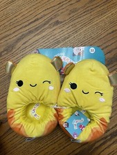 Squishmallow Yellow Slippers Bijon KellyToy BNWT