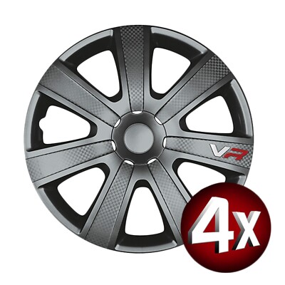 Radkappen 16 Zoll VR Black Radzierblenden Radblenden Satz