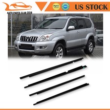4pcs Window Weatherstrip Seal For Toyota Land Cruiser Prado 120 Series 2003-2009
