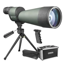 BARSKA 25-125x88 WP Benchmark Straight Spotting Scope w/ Case & Tripod, AD11182
