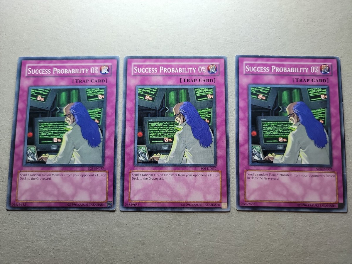 3x Success Probability 0% - SOI-EN057 - Unlimited - YuGiOh-LP
