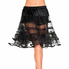 Music Legs 740 Long Layered Petticoat, Multiple Colors Available