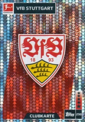 298 VfB STUTTGART - BADGE ECUSSON DEUTSCHLAND FOLIENKARTE TOPPS BUNDESLIGA 2019