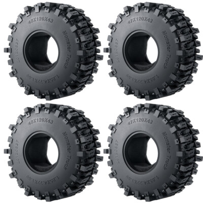 Swamp Claw 120*43mm 1.9'' Mud Terrain Wheel Tires for 1/10 RC Crawler Car
