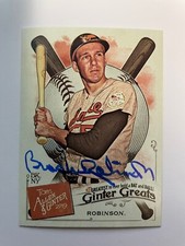BROOKS ROBINSON autograph BALTIMORE ORIOLES Allen & Ginter Greats GG-35 signed