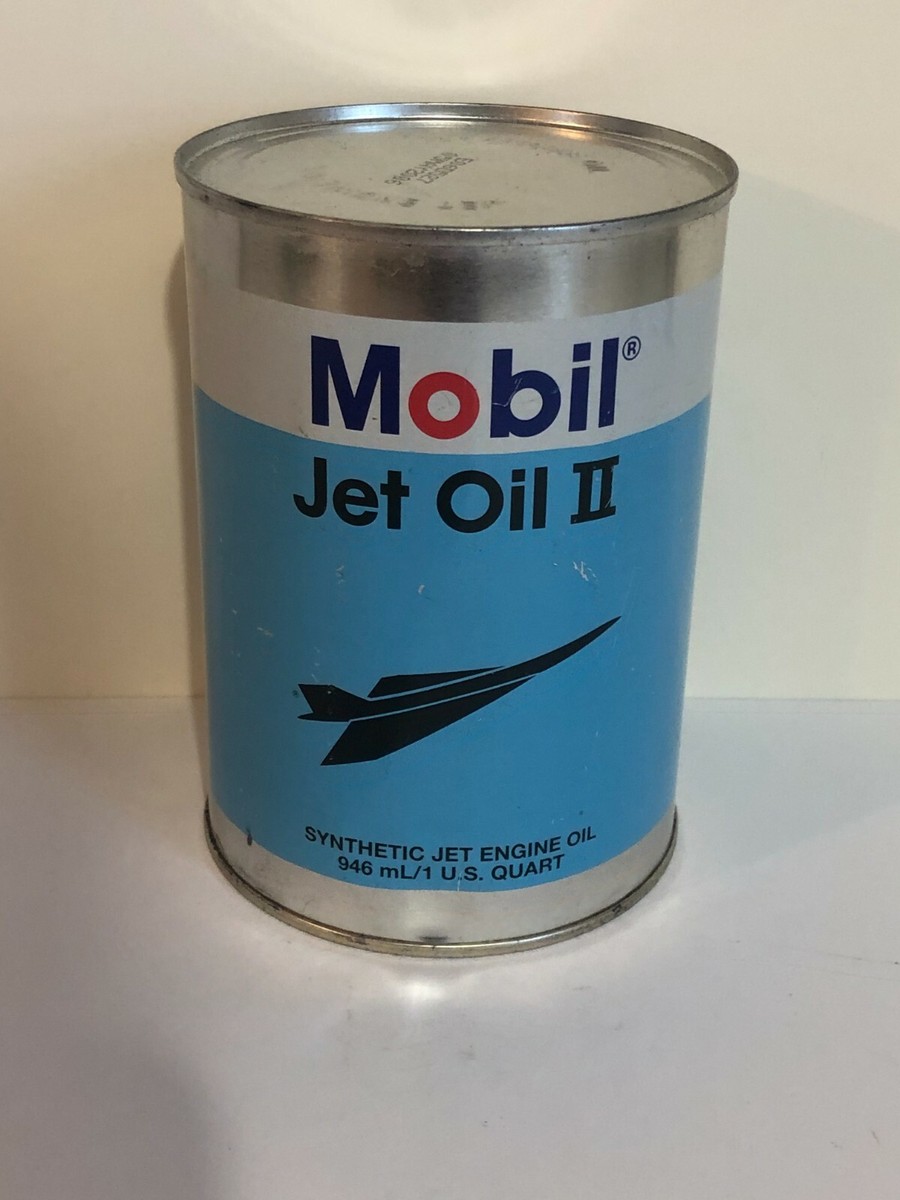 MOBIL Oil JET OIL II QUART METAL CONTAINER | eBay