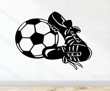 FOOTBALL BOOTS Wall Sticker Art Home Decal wallart boys bedroom girls sport gym