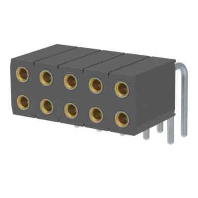 CONN RCPT 10POS 0.1 GOLD PCB R/A