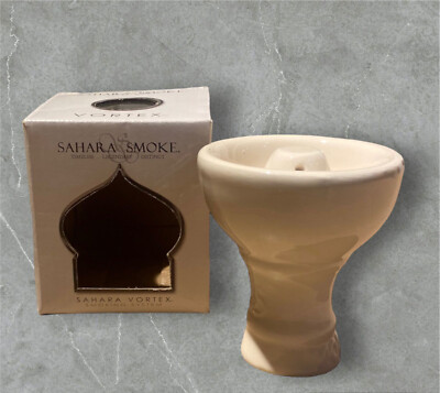 Sahara Smoke Vortex Shisha Tonkopf   Premium Hookah Bowl   Neu OVP   weiss