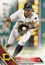 Lot of (10) 2016 Topps Mini SEAN RODRIGUEZ Card LOT SP/1000 #558 Pirates