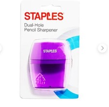 New  Staples Manual Pencil Sharpener, Purple Colors 10898-CC 