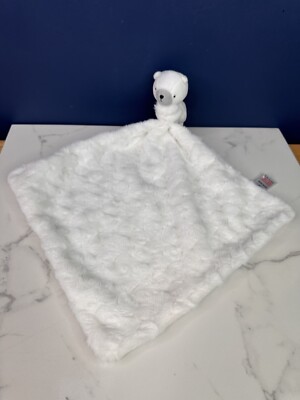 SAINSBURYS TU BABY COMFORTER COMFORT BLANKET WHITE BABY PLUSH