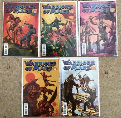 Dynamite Comics:  WARRIORS OF MARS Complete Set #1-5 (2012)