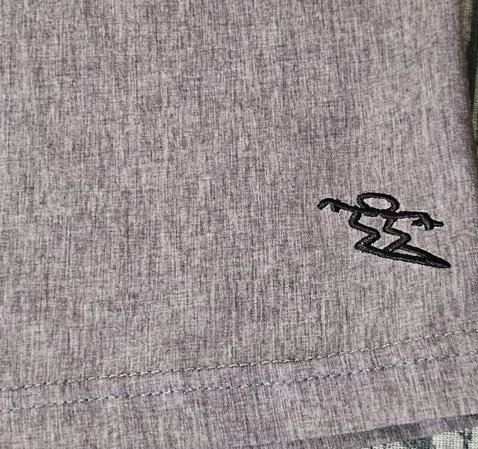 Da Hui Shorts Mens 38 Grey Hybrid Collection Board Shorts 11" Inseam Stretch - Image 2 of 4