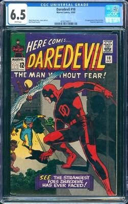 CGC 6.5 Fine+ == 1965 Daredevil #10 / Origin & 1st App Ani-Man / OW-White Pages