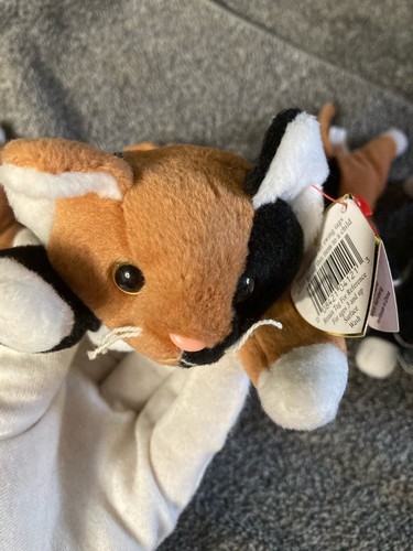 Bundle 4: CHIP Calico Cat Ty Beanie Baby (many errors) and 3 McDonalds Teenies - Picture 2 of 17