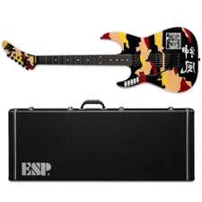 ESP Kamikaze-1 LH George Lynch Signature Left-Handed Guitar Graphic + Case NEW