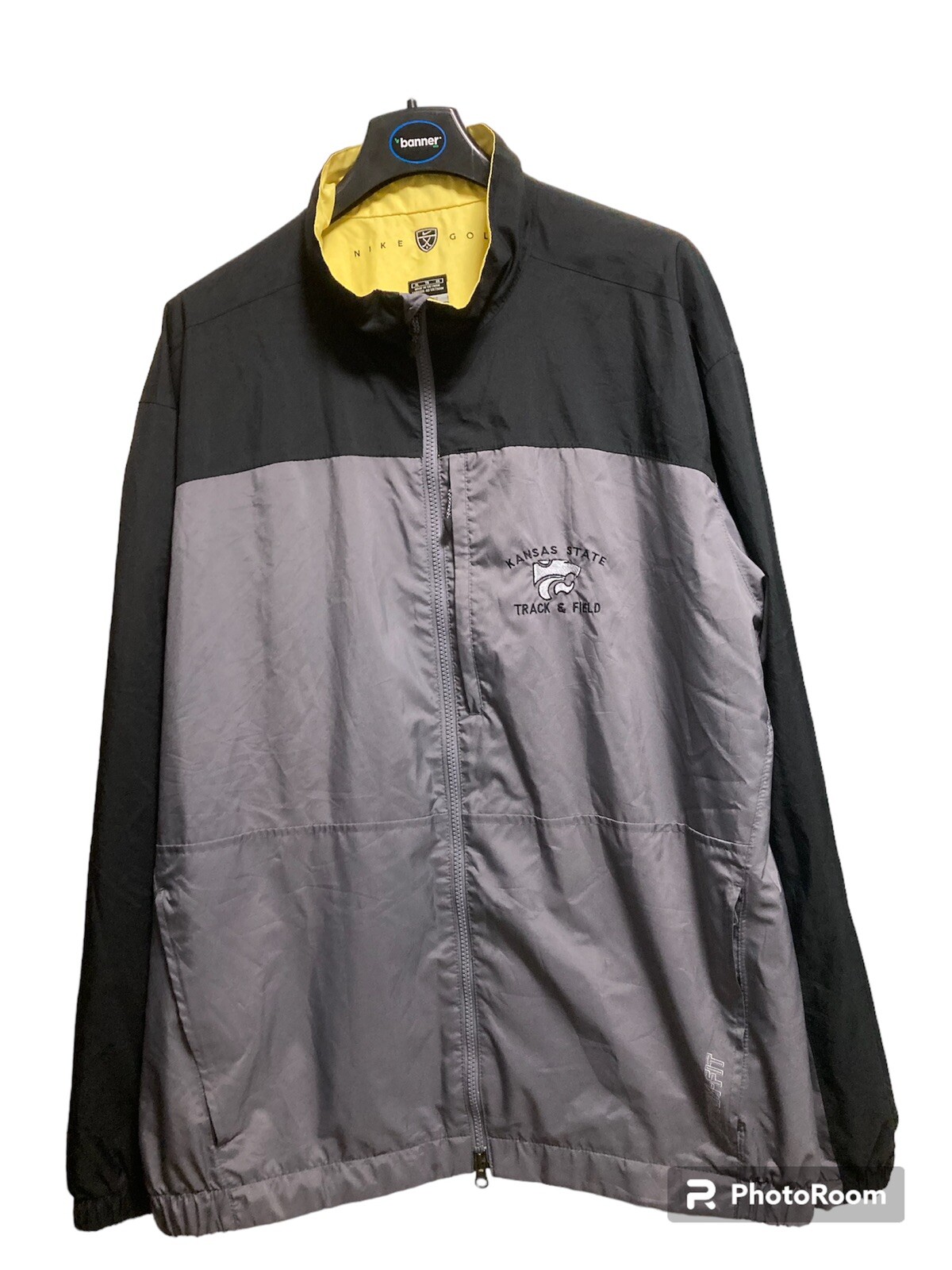 SACAI X NIKE Rara giacca da golf Nike Storm Fit extra large vintage Kansas State Track & Field