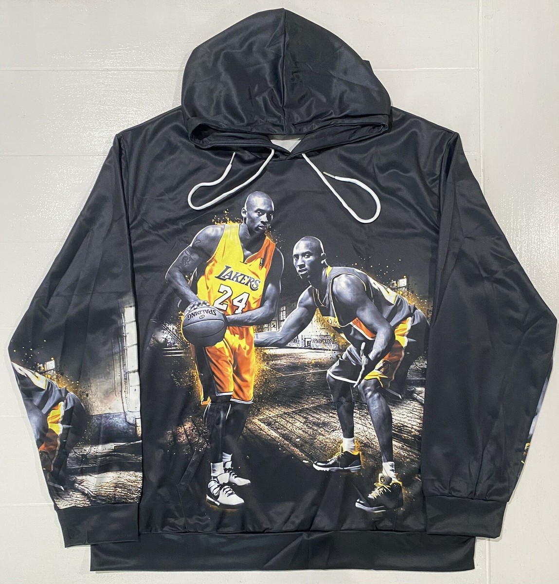The Hoopery kobe brayant パーカー BRAND NEW* Kobe Bryant #24 Black Pullover Hoodie (Adult XL) Image