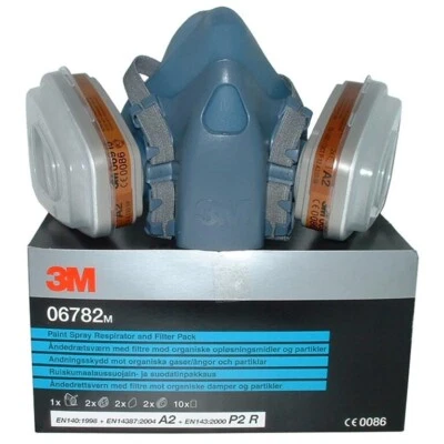 3M Farbspray Atemschutzmaske A2 guter Schutz, mittel (06782) - Bild 1 von 4