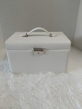 Songmics White Jewelry Box/Chest Organizer W/Handle  Lock  Keys